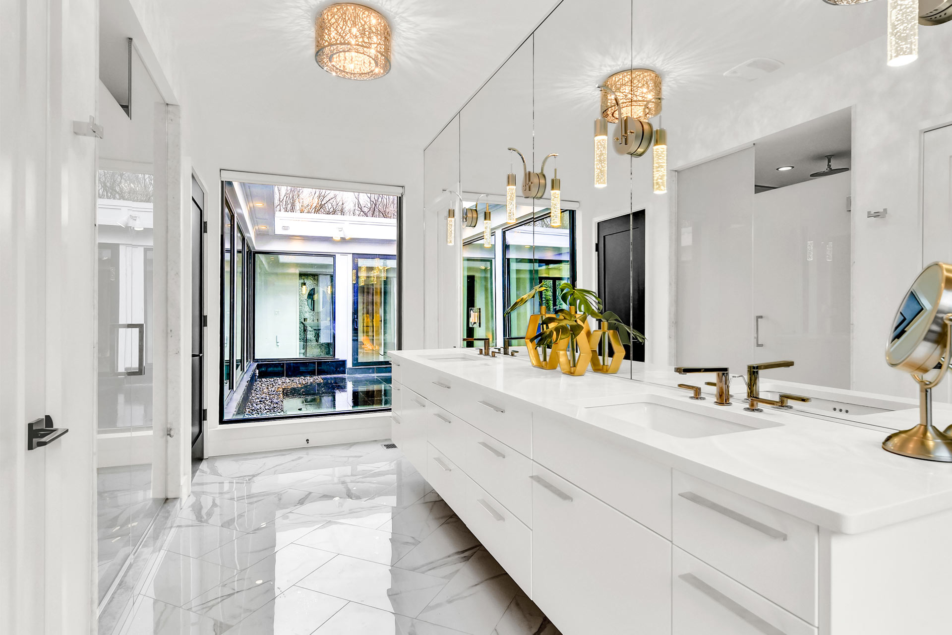 Bathroom renovation to create high-style modern aesthetic